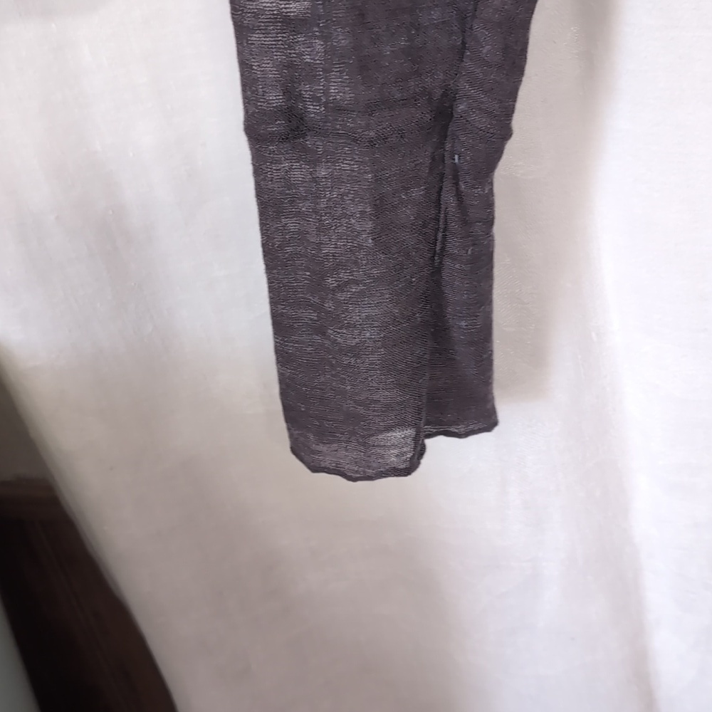 Grey Lightweight Open Front Cardigan Long Length Size Large - Picture 2 of 4